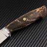 Нож Беркут2 порошковая сталь M390 рукоять стабилизированная карельская береза/мозаичные пины