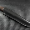 Scout knife all-metal powder steel M390 handle stabilized Karelian birch