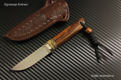  Нож Шейный №2 порошковая сталь Elmax рукоять ironwood/зуб мамонта/в наличии 