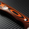 Нож Универсал 2 цельнометаллический сталь D2 рукоять черно-оранжевая G10