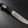 Knife Finnish steel N690 handle stabilized hornbeam/iron wood/mosaic pins