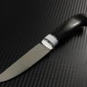 Knife Finnish steel D2 handle stabilized hornbeam /corian