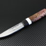  Нож якутский Наракан сталь D2 рукоять стабилизированная карельская береза/композит