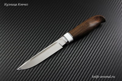Нож Финка немецкая сталь D2 рукоять Полисандр с проставкой композита (имитация кости)