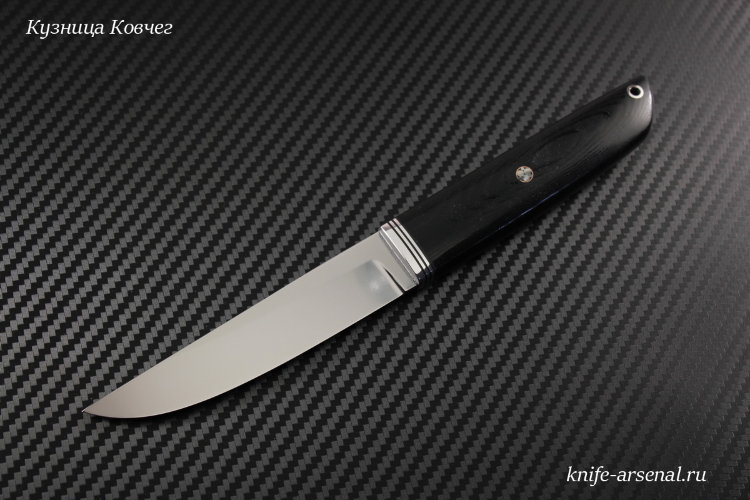 Aiguchi knife Elmax steel mikarta handle
