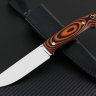 Нож Скаут инструментальная сталь D2 рукоять черно-оранжевая G10