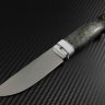  Scout knife powder steel S390 handle stabilized Karelian birch/Korian stone