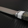  Scout knife powder steel S390 handle stabilized Karelian birch/Korian stone