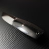 Нож Фин сталь N690 рукоять стабилизированный ченый граб/мозаичные пины