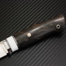 Scout knife large steel K390 handle stabilized Karelian birch/korian