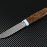 Нож Скандинав порошковая сталь S90V рукоять стабилизированная карельская береза/композит (имитация кости)
