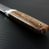 Scandinavian knife powder steel S90V handle stabilized Karelian birch /composite (imitation bone)
