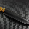 Нож Скаут сталь К340 рукоять стабилизированная двухцветная карельская береза/кориан/мозаичные пины