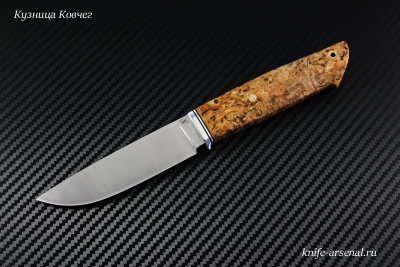 Нож Скаут Малый порошковая сталь S90V рукоять стабилизированная карельская береза