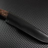 Нож Таёжный сталь М390 рукоять стабилизированная карельская береза/стабилизированный зуб мамонта/мозаичные пины/больстер бронза