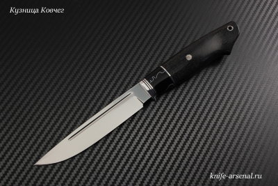 Нож Кардинал с долом сталь D2 рукоять стабилизированный граб/киринит/мозаичные пины