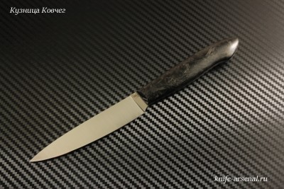 Нож кухонный Овощной сталь VG-10 рукоять карбон/в наличии
