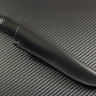 Knife Fin (wedge from the butt) steel D2 handle mikarta/corian /mosaic pins