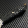 Hunting knife steel Elmax handle mikarta stone processing/mosaic pins