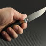 Knife Kid No. 4 steel Elmax handle stabilized hornbeam/iron wood/mosaic pins