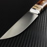 Scout knife steel M390 handle iron wood /mammoth tooth/mosaic pins