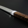 Taiga knife steel D2 handle stabilized Karelian birch /composite (imitation bone)