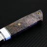 Нож Скаут малый сталь D2 рукоять стабилизированная карельская береза/композит (имитация кости)
