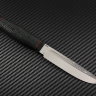 Нож техно-финка сталь N690 рукоять микарта обработка под камень