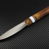 Нож Якутский сталь D2 рукоять стабилизированный сувель березы/искусственный камень кориан
