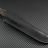 Knife Taiga steel K340 handle stabilized Karelian birch/korian