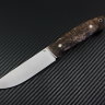 Scout knife all-metal steel S90V handle stabilized Karelian birch
