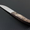 Нож Скау цельнометаллический сталь S90V рукоять стабиизированная карельская береза