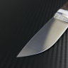 Scout knife, Elmax steel, handle stabilized root + corian, jewelry pin