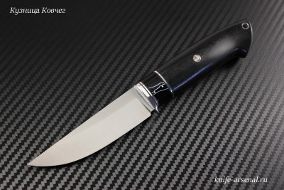 Нож Ловчий порошковая сталь Elmax рукоять микарта/композитный материал киринит/мозаичные пины
