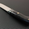 Нож Таёжный сталь M390 рукоять зуб мамонта/стабилизированный граб/мозаичные пины/больстер мельхиор