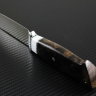 Нож Таежный из порошковой стали М390 рукоять стабилизированная карельская береза