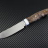 Нож Таежный из порошковой стали М390 рукоять стабилизированная карельская береза