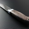 Taiga knife made of powder steel M390 handle stabilized Karelian birch