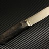 Нож Скинер сталь Elmax рукоять кап клена/стабилизированная карельская береза/мельхиор/в наличии