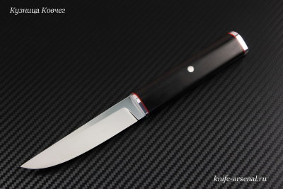 Нож Фин сталь D2 рукоять стабилизированный граб/сквозной монтаж/мозаичные пины