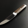 Нож Фин сталь D2 рукоять стабилизированная карельская береза/мозаичные пины