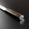 Knife Fin steel N690 handle stabilized Karelian birch/mosaic pins