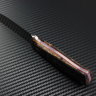 Knife Spaniard all-metal powder steel M390 handle stabilized Karelian birch