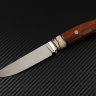 Scout knife steel S390 handle iron wood /mammoth tooth/mosaic pins/bolster nickel silver