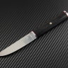 Knife Fin steel D2 handle stabilized hornbeam /Mosaic pins