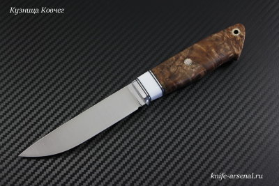  Нож Скандинав 2 сталь М390 рукоять стабилизированная карельская береза/кориан